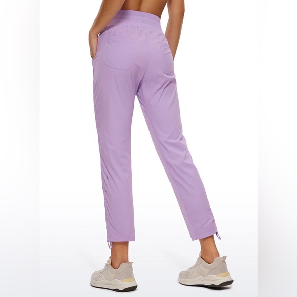 Striped Pants with Pockets 27''- Cinched Leg - Picture 2 of 5